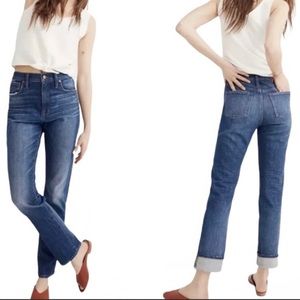 Madewell High Rise Slim BoyJean Blue - Like New